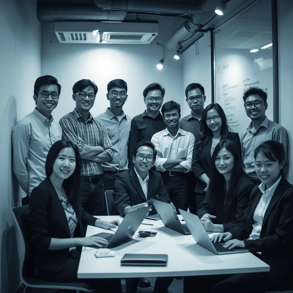 MalayFinance founding team in original office