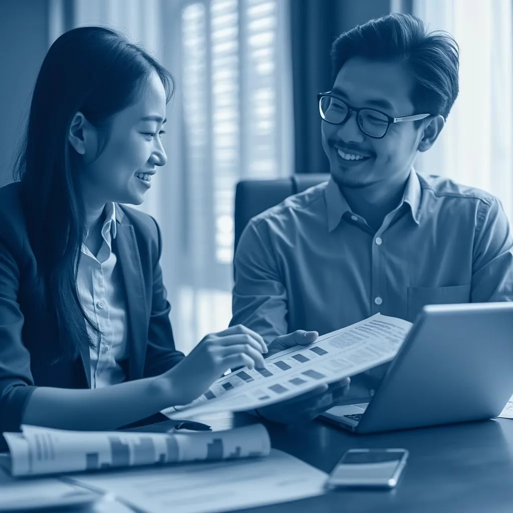 One-on-one client consultation