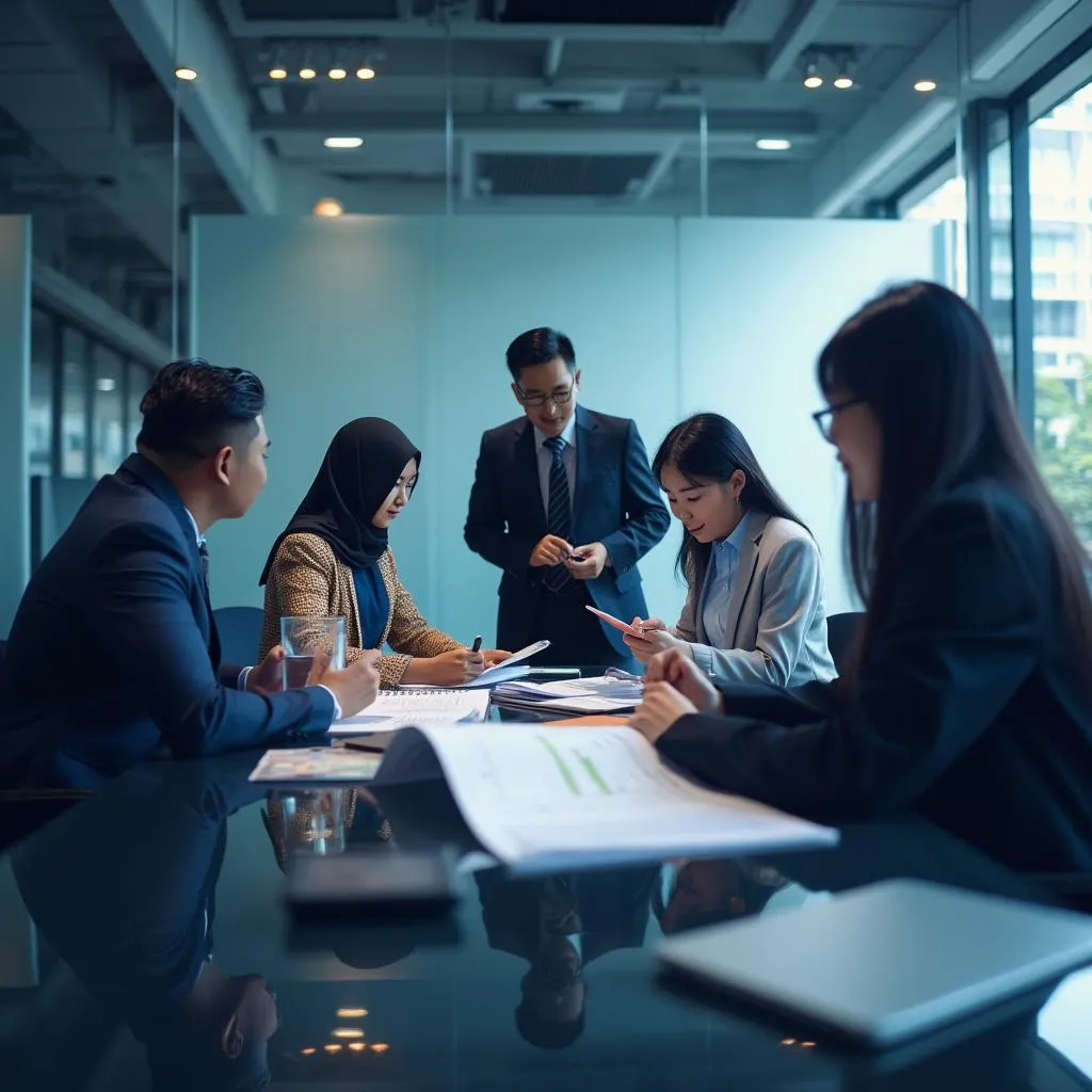 Team of diverse financial advisors in Malaysia